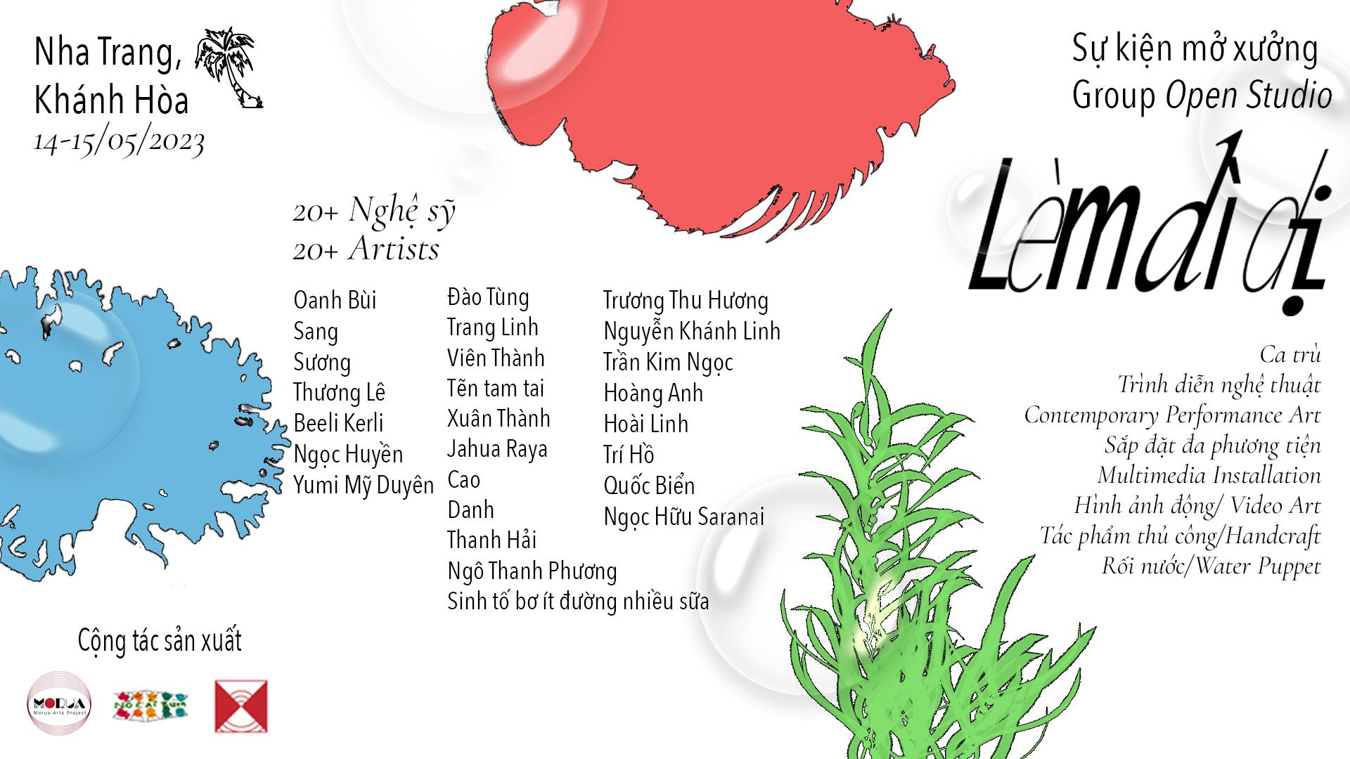 Series of events at the opening of the Lèm dì dị workshop